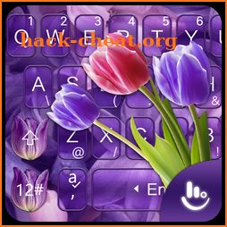 Purple Tulip Keyboard Theme icon