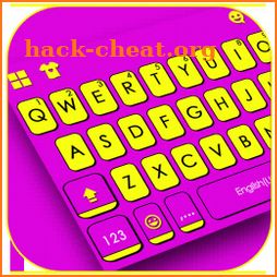 Purple Yellow Stripes Keyboard Theme icon