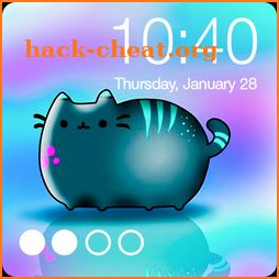 Pusheen Cat Iphone Style PIN Lock Screen Password icon