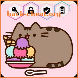 Pusheen Kawaii Cat Kitten Anime Wallpaper App Lock icon
