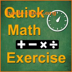 Quick Math Exercise for Kids icon