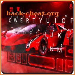 Racing Red Sports Car Keyboard Theme icon