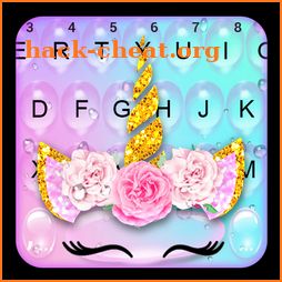 Rain Drop Flower Unicorn Keyboard Theme icon