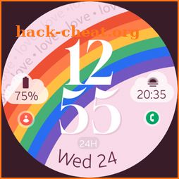 Rainbow 2 digital watch face icon
