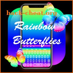 Rainbow Butterfly Keyboard Theme icon