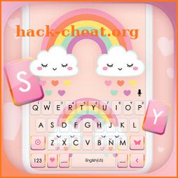 Rainbow Clouds Keyboard Background icon