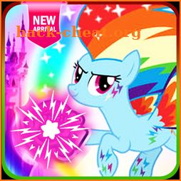 Rainbow Dash Running Out The Street icon