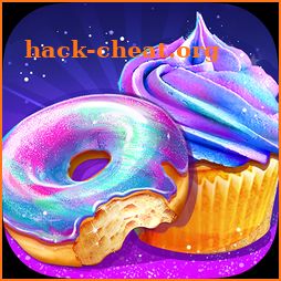 Rainbow Galaxy Mirror Desserts Maker Cooking Games icon