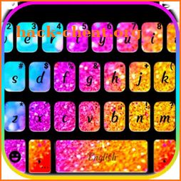 Rainbow Gradient Glitter Keyboard Theme icon