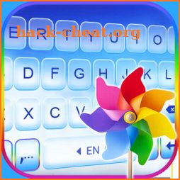 Rainbow Pinwheel Keyboard Background icon