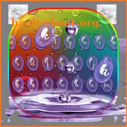 Rainbow Raindrop Keyboard Theme icon