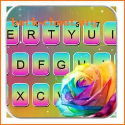 Rainbow Rose Keyboard Theme icon