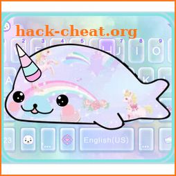 Rainbow Seal Unicorn Keyboard Theme icon
