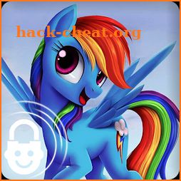 Rainbow Shy Pony Princess Art Lock Screen icon