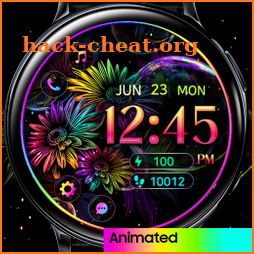 Rainbow Sunflower_Watchface icon