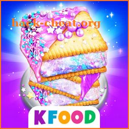 Rainbow Unicorn Ice Cream Sandwich - Cooking Games icon