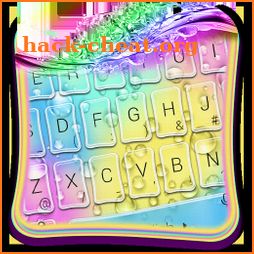 Rainbow Waterdrop Keyboard Theme icon