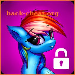Rainbowdash Pony Phone Lock Pin Password icon