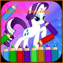 Rarity Coloring Game icon