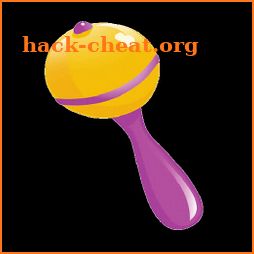 Rattle for children icon