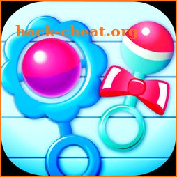 Rattle for kids icon