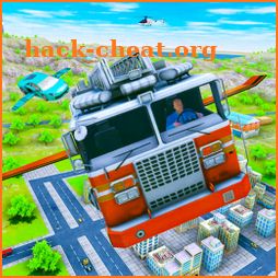 Real Flying Fire Truck Robot: Rescue Simulator icon