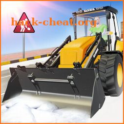 Real Heavy Snow Plow Truck Excavator Machine Games icon
