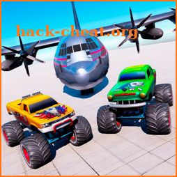 Real Monster Truck Airplane Transporter Game icon
