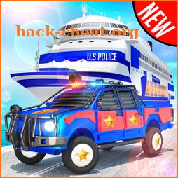 Real Police Cop Car Transporter Truck - Cargo Game icon