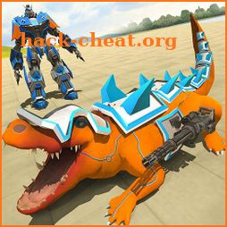 Real Robot Crocodile City Attack icon