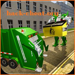 Real Robot Transformation Garbage Truck Driving 3D icon