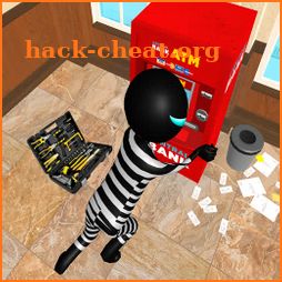 Real Stickman Bank Robbery Simulator icon