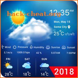 Real time weather 2018 icon