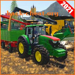 Real Tractor Cargo Transport 2021:3d Farming Games icon