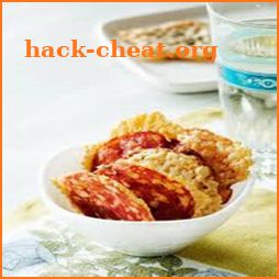 Recipes of Low carb salami and cheese chips icon