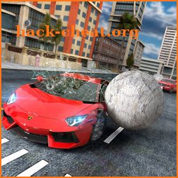 Reckless Car Driving: Rolling Ball Car Crash Drive icon