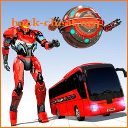 Red ball Bus Robot Games: Robot Transforming Games icon