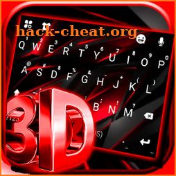 Red Black 3D Keyboard Theme icon