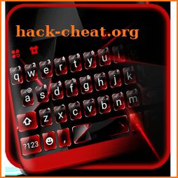 Red Black Glass Keyboard Theme icon