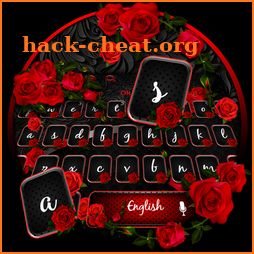 Red Black Rose Keyboard icon