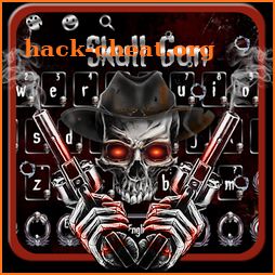 Red Blood Skull Gun Keyboard Theme icon