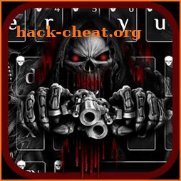 Red Blood Skull Guns keyboard theme icon