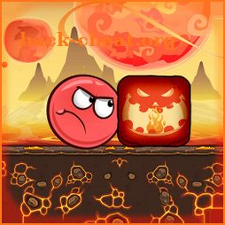 Red Bounce Ball :Adventure Volcano icon