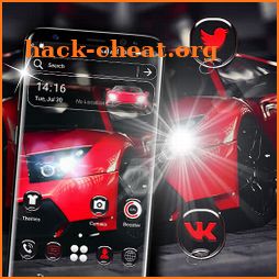 Red Car Launcher Theme icon