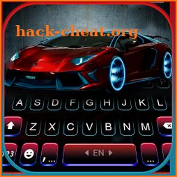 Red Car Racing Keyboard Background icon