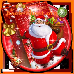 Red Christmas Santa Tree Theme icon