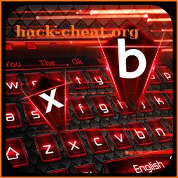 Red Cool Metal Keyboard icon