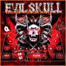 Red Evil Skull Keyboard icon