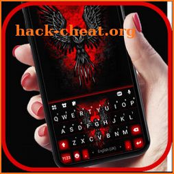 Red Fire Eagle Keyboard Background icon