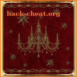 Red Gold Chandelier Go SMS Theme icon